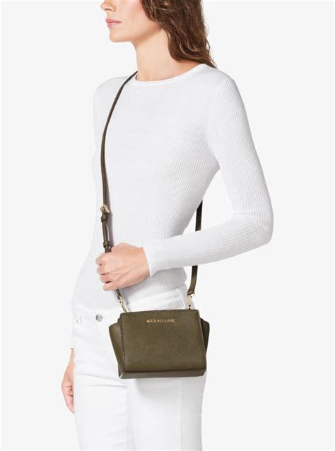 michael michael kors selma mini saffiano leather crossbody 178.00|Michael Kors Selma Small Bags & Handbags for Women.